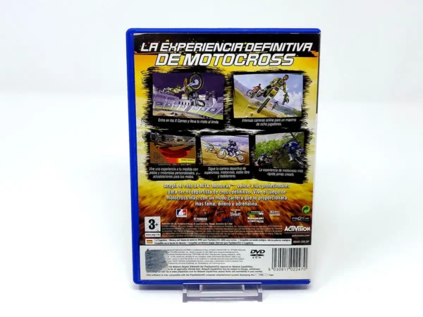 Parte trasera de MTX Mototrax (ESP) para PlayStation 2, edición PAL España
