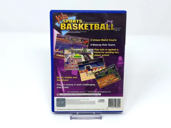 Parte trasera de Kidz Sports Basketball (UK) (Rebajado) para PlayStation 2, edición PAL UK