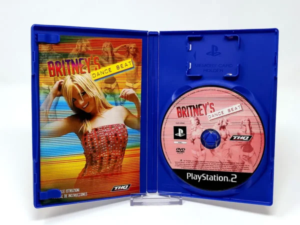 Interior del juego Britney's Dance Beat (ESP) para PlayStation 2 con disco y manual
