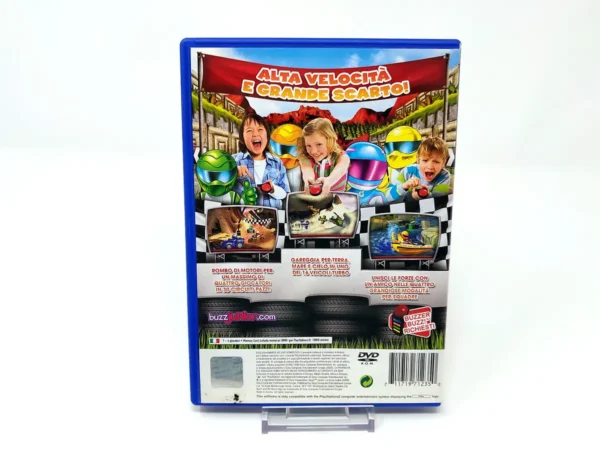 Parte trasera de Buzz! Junior: La Corsa Matta (ITA) para PlayStation 2, edición PAL Italia