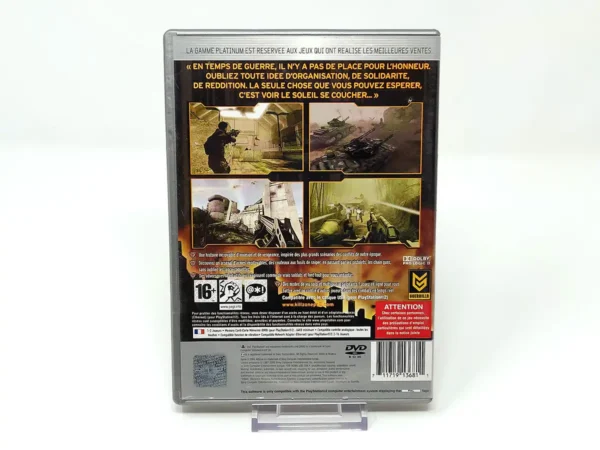 Parte trasera de Killzone (FRA) (Platinum) (Rebajado) para PlayStation 2, edición PAL Francia