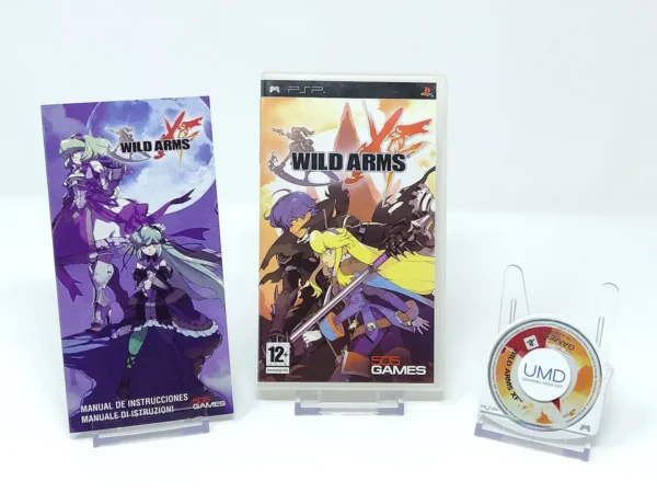 Lateral de la caja de Wild Arms XF (ESP) para PSP