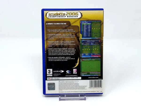 Parte trasera de Scudetto 2006 (ITA) para PlayStation 2, edición PAL Italia