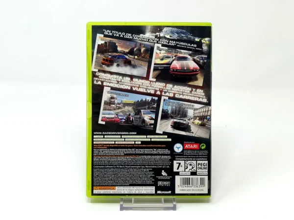 Parte trasera de Grid (ESP) para XBOX 360, edición PAL España