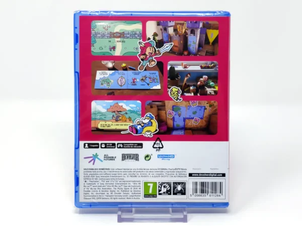 Parte trasera de The Plucky Squire (ESP) (Precintado) para PlayStation 5, edición PAL España