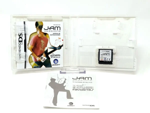 Lateral de la caja de Jam Sessions: Tu Guitarra de Bolsillo (ESP) para Nintendo DS
