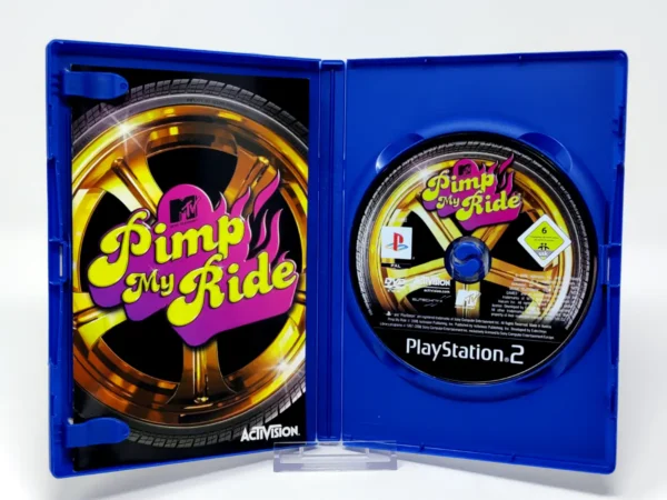Interior del juego MTV Pimp My Ride (ESP) para PlayStation 2 con disco y manual