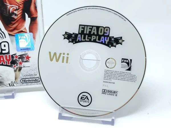 Lateral de la caja de FIFA 09: All-Play (ESP) para Nintendo Wii
