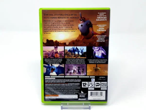 Parte trasera de Blue Dragon (ESP) para XBOX 360, edición PAL España