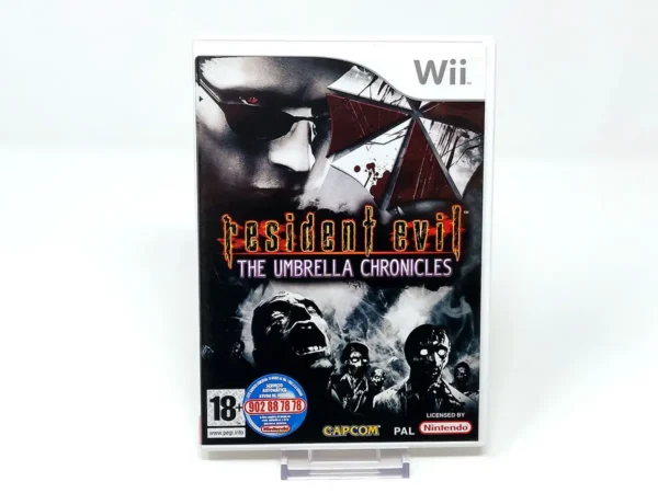 Portada de Resident Evil: The Umbrella Chronicles (ESP) para Nintendo Wii, edición PAL España, de segunda mano