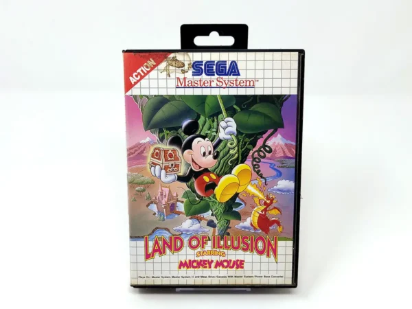 Portada de Land of Illusion Starring Mickey Mouse (ESP) (Rebajado) para Sega Master System, edición PAL España, de segunda mano