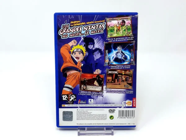 Parte trasera de Naruto: Ultimate Ninja 2 (ESP) (Rebajado) para PlayStation 2, edición PAL España