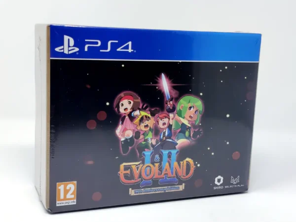 Lateral de la caja de Evoland (10th Anniversary Edition) (ESP) (Precintado) para PlayStation 4