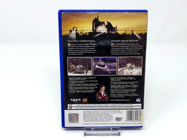 Parte trasera de Prisoner of War (ITA) para PlayStation 2, edición PAL Italia