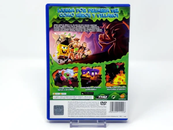Parte trasera de Bob Esponja y Amigos: Globs of Doom (ESP) para PlayStation 2, edición PAL España