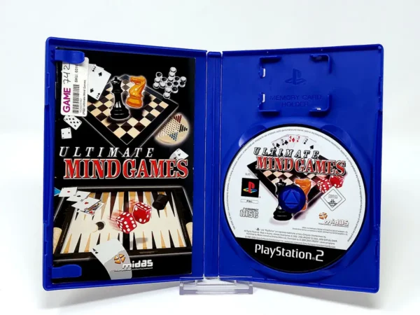 Interior del juego Ultimate Mind Games (ESP) (Rebajado) para PlayStation 2 con disco y manual