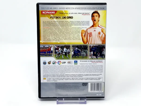 Parte trasera de Pro Evolution Soccer 6 (ESP) (Platinum) (Rebajado) para PlayStation 2, edición PAL España