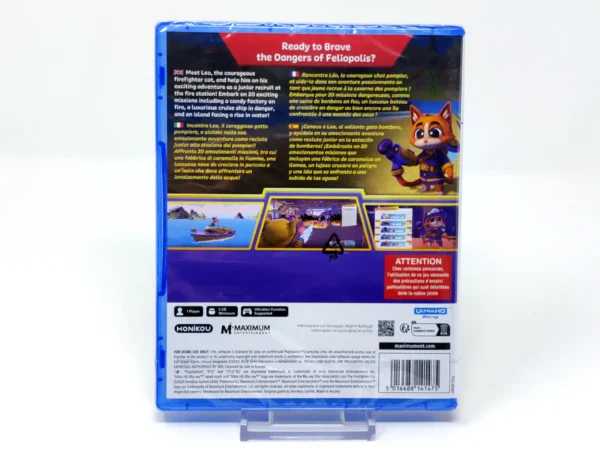 Parte trasera de Leo: The Firefighter Cat (ESP) (Precintado) para PlayStation 5, edición PAL España
