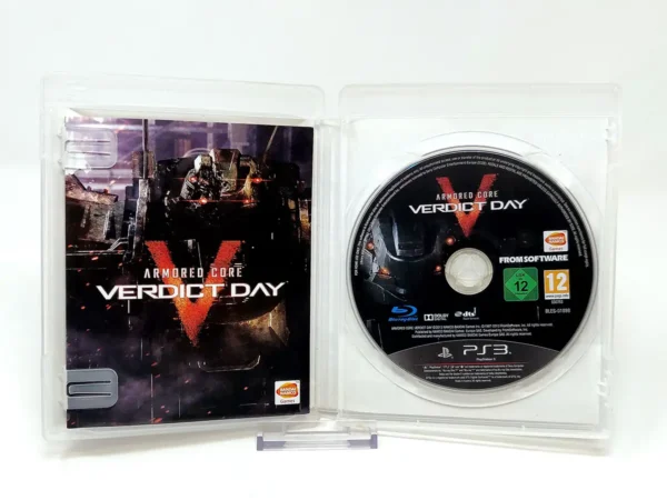 Interior del juego Armored Core: Verdict Day (ESP) (Rebajado) para PlayStation 3 con disco y manual