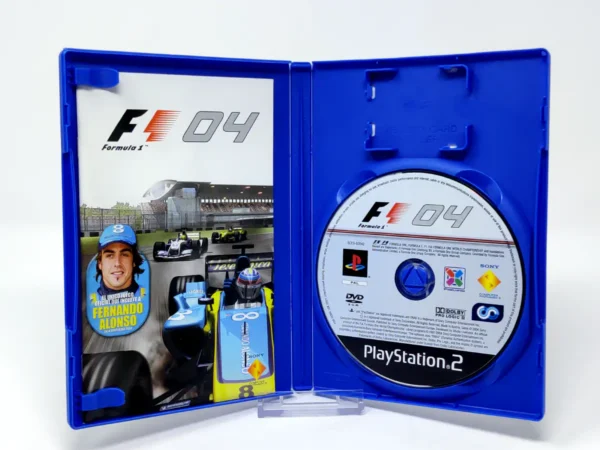 Interior del juego Formula One 04 (ESP) (v2) para PlayStation 2 con disco y manual