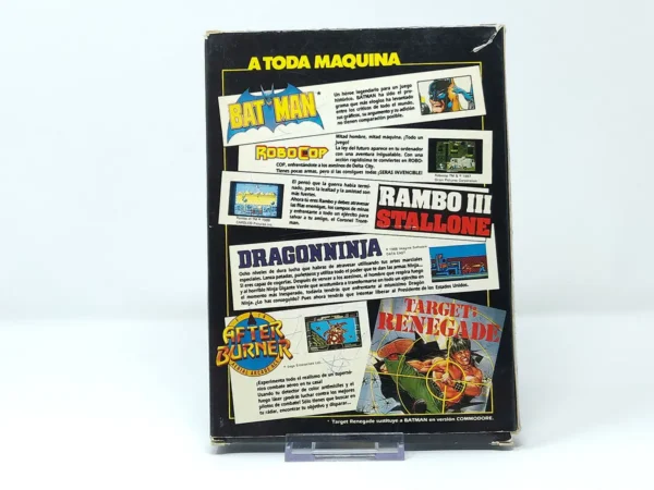 Parte trasera de A Toda Maquina (ESP) para Sinclair ZX Spectrum, edición PAL España
