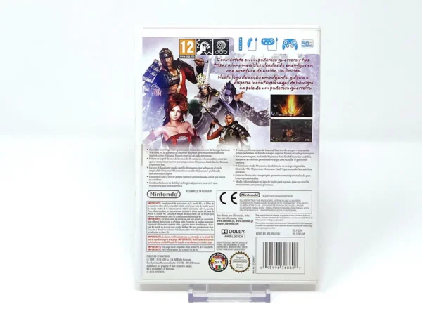 Parte trasera de Samurai Warriors 3 (ESP) para Nintendo Wii, edición PAL España