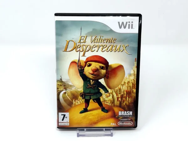 Portada de El Valiente Despereaux (ESP) para Nintendo Wii, edición PAL España, de segunda mano