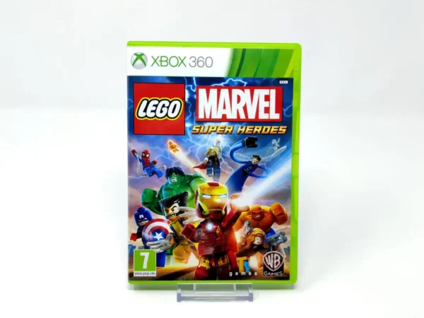 Portada de LEGO Marvel Super Heroes (ESP) para XBOX 360, edición PAL España, de segunda mano
