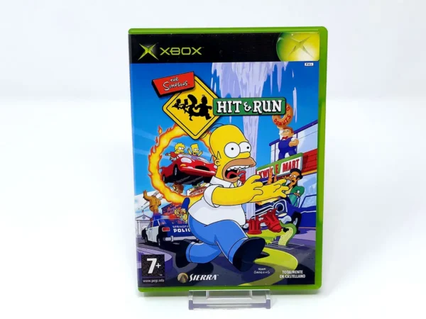 Portada de The Simpsons: Hit & Run (ESP) para XBOX, edición PAL España, de segunda mano
