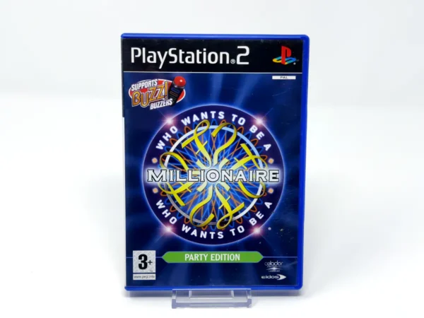 Portada de Who Wants to Be a Millionaire: Party Edition (UK) para PlayStation 2, edición PAL UK, de segunda mano