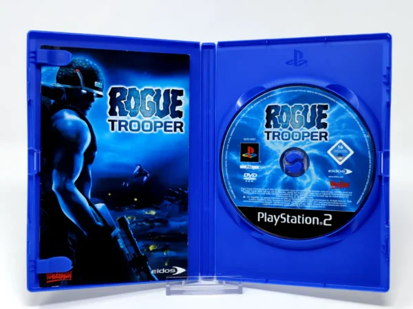 Interior del juego Rogue Trooper (ESP) para PlayStation 2 con disco y manual