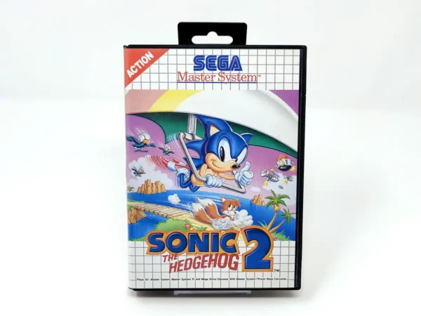 Portada de Sonic: The Hedgehog 2 (ESP) para Sega Master System, edición PAL España, de segunda mano