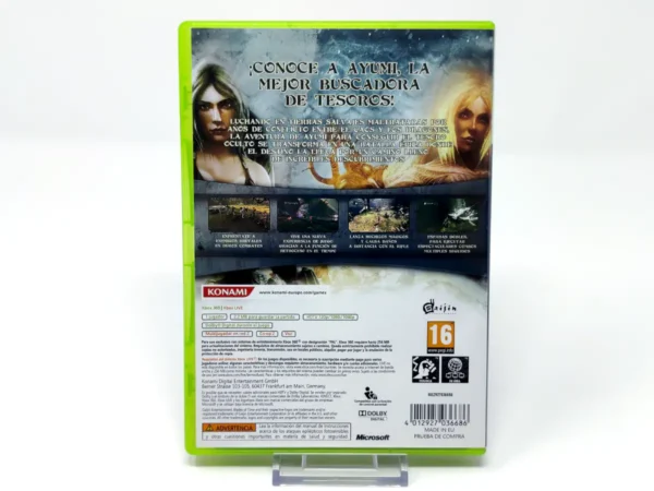 Parte trasera de Blades of Time (ESP) para XBOX 360, edición PAL España