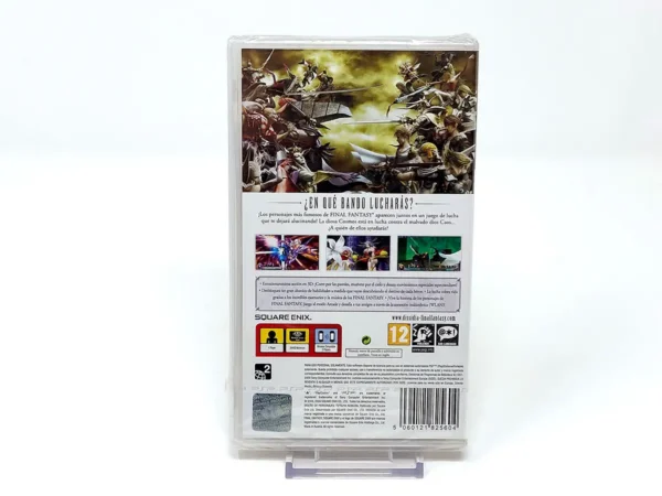 Parte trasera de Dissidia Final Fantasy (ESP) (Precintado) para PSP, edición PAL España