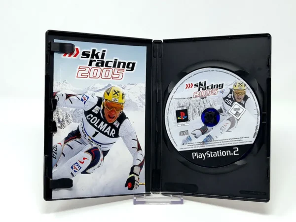 Interior del juego Ski Racing 2005 (FRA) para PlayStation 2 con disco y manual