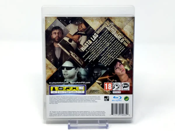 Parte trasera de Heavy Rain (ESP) (Rebajado) para PlayStation 3, edición PAL España