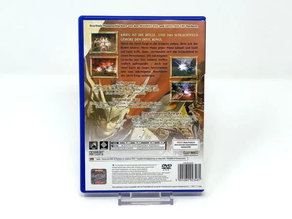 Parte trasera de Devil Kings (ALE) para PlayStation 2, edición PAL Alemania