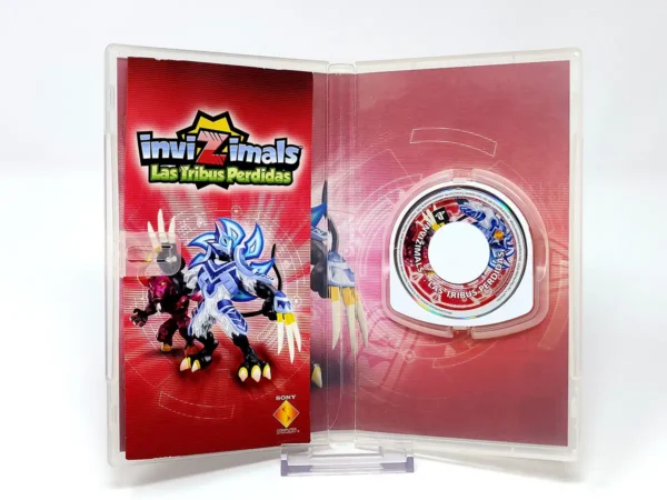 Interior del juego Invizimals: Las Tribus Perdidas (ESP) (Rebajado) para PSP con disco y manual