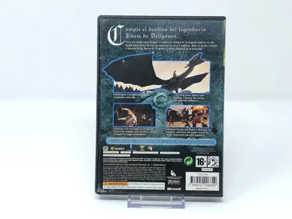 Parte trasera de Eragon (ESP) para XBOX 360, edición PAL España
