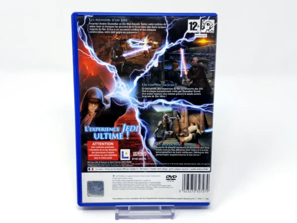 Parte trasera de Star Wars: Episode III: La Revanche des Sith (FRA) para PlayStation 2, edición PAL Francia