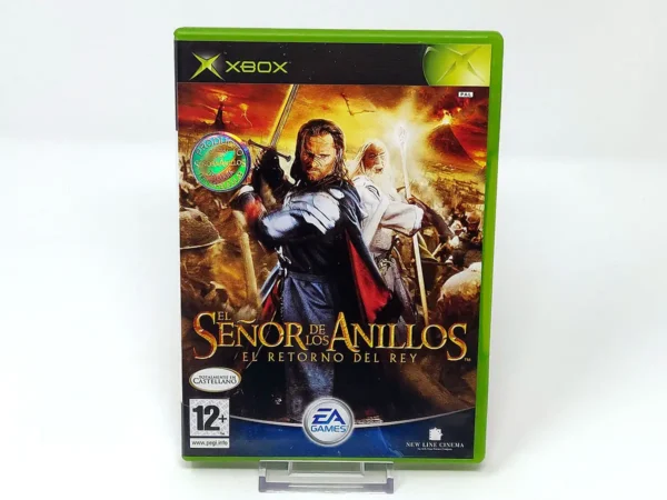 Portada de El Señor de los Anillos: El Retorno del Rey (ESP) para XBOX, edición PAL España, de segunda mano