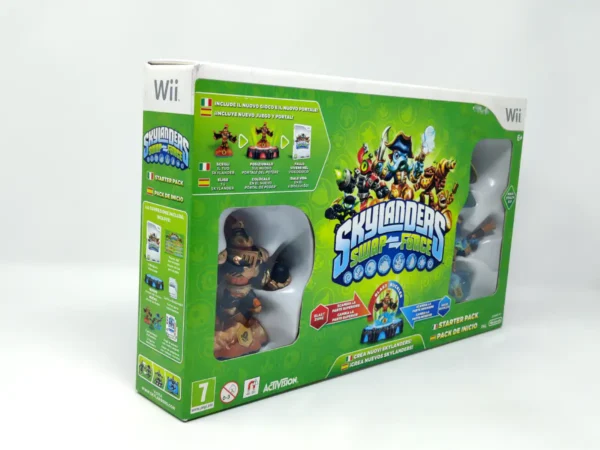 Interior del juego Skylanders: Swap Force (Pack de Inicio) (ESP) (Precintado) para Nintendo Wii con disco y manual