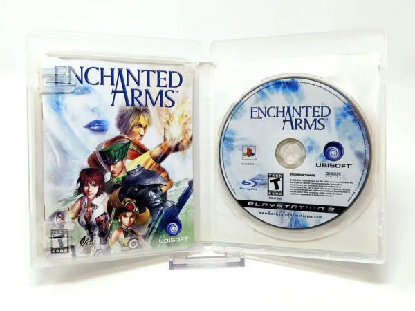 Interior del juego Enchanted Arms (USA) para PlayStation 3 con disco y manual