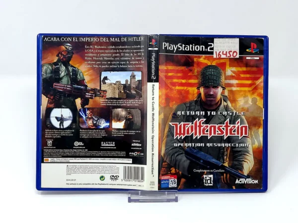 Return to Castle Wolfenstein: Operation Resurrection (ESP) (Carátula) (Rebajado) para PlayStation 2, edición PAL España, de segunda mano