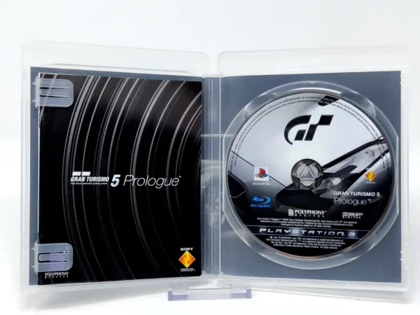 Interior del juego Gran Turismo 5: Prologue (ESP) (v2) para PlayStation 3 con disco y manual