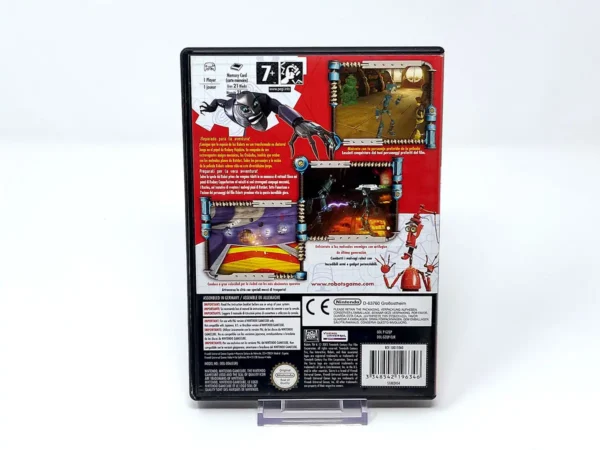 Parte trasera de Robots (ESP) para Nintendo GameCube, edición PAL España