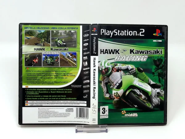 Hawk Kawasaki Racing (ESP) (Carátula) para PlayStation 2, edición PAL España, de segunda mano