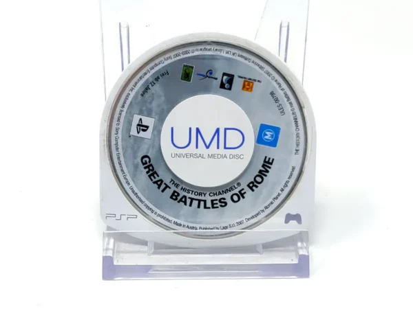 The History Channel: Great Battles of Rome (ESP) (Disco) para PSP, edición PAL España, de segunda mano
