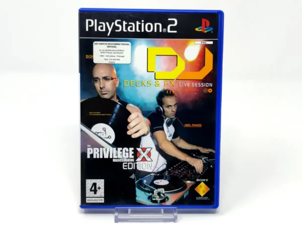 Portada de DJ: Decks & FX: Live Session (POR) para PlayStation 2, edición PAL Portugal, de segunda mano