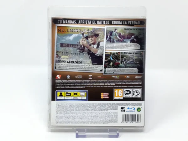 Parte trasera de The Bureau: XCOM Declassified (ESP) (Rebajado) para PlayStation 3, edición PAL España